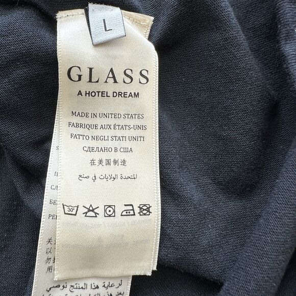 Glass Cypress L Men’s Black T Shirt Le mythe De Sisyphe Cotton Top US made - Picture 4 of 8